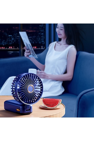 Hallow Elektrikli Buz Soğutma Fanı Mavi