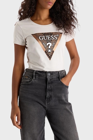 Guess Bayan T Shirt W5bı28j1314g012 Ekru Ekru