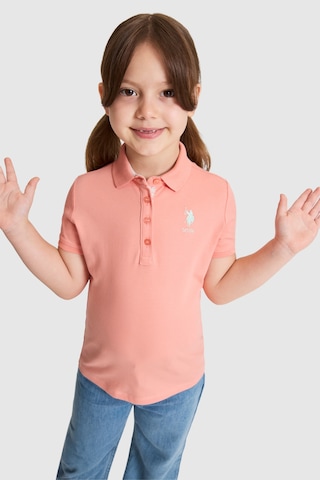 U.S. Polo Assn. Kız Çocuk Mercan Tişört Basic 50320287-vr204 Coral