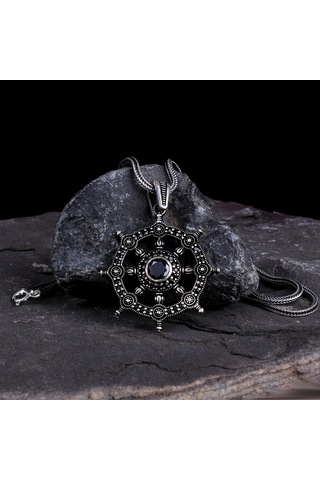 Gemi Dümeni Model 925 Ayar Gümüş Kolye