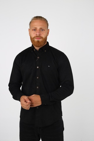 Brango 13241 Erkek Spor Gömlek Siyah