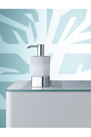 Keuco Aks. Elegance Sıvı Sabunluk tezgah Üstü Cam- Krom - Keu