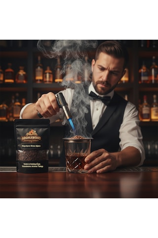 Viski & Kokteyl İçin Premium Napolyon Kiraz Ağacı Soğuk Tütsüleme Talaşı