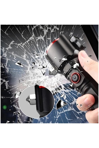 Gold Silver Gs-3400 Tg Ledli Usb Şarj İle Çok Fonksiyonlu Fener Siyah