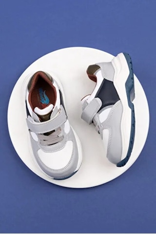 Altın Moda Shoes Spor Çocuk Erkek Ortopedik Günlük Sneaker Ayakkabı Gri