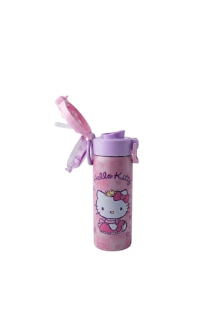 Hello Kitty Çift Fonksiyon Kapaklı Çelik Matara 600ml 3834 Pembe