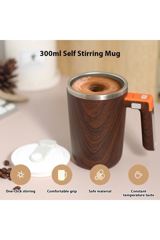 Padalink Sıcak Tutucu Ve Karıştırıcı 300ml Usb Şarjlı 304 Çelik Bardak - Ip65 Su Geçirmez, Ofis/ev/seyahat İçin Siyah Ut-52 Siyah