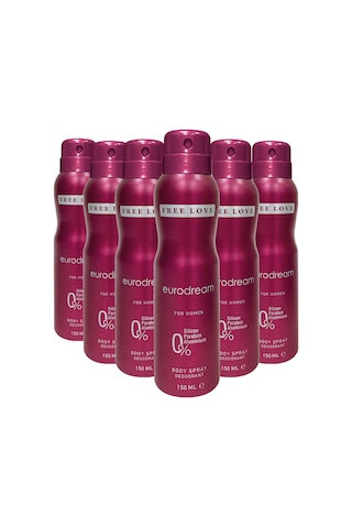 Free Love Eurodream Kadın Deodorant 6 x 150 ML