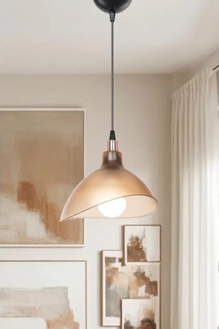 Bal Rengi Sarkıt Avize, Yatak Odası Ve Salon İçin, 22 Cm 01G Taba