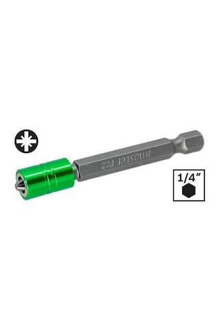 Master 530406 Mıknatıslı Yıldız Bits Uç Pozidrv Pz2x65 Mm