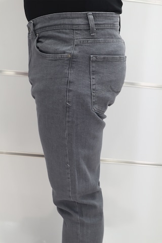 Denim Cartel Dmctekstil Erkek Gri Yüksek Bel Rahat Kalıp Boru Paça Jean Pantolon Gri