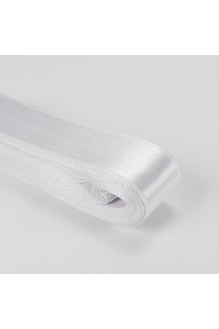 Beyaz Saten Kurdela 3 Cm. X 10 Metre 6