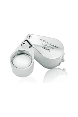 Kontrol, Için Özel Kutulu Metal Işıklı Lup 30x21