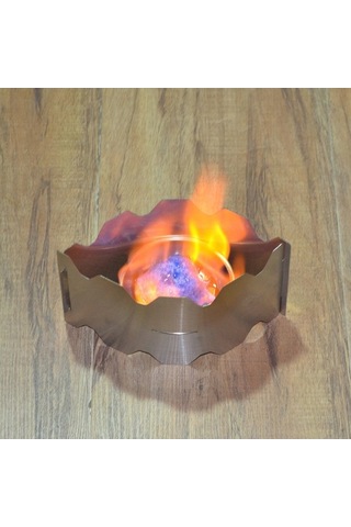 Besthome1 Stainless Steel Mini Alkollü Ocak, Taşınabilir Kamp Piknik Isıtıcı, Çift Pencere Koruma Çantası İle Gümüş Gümüş