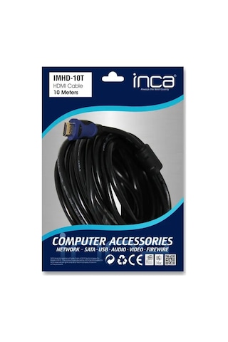 Inca Imhd-10t 10m Hdmı 1.4v 3d Altın Uclu Kablo Diğer