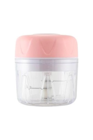 Elektrik Sarımsak Basın Kırıcı Mutfak Pişirme Et Öğütücü Mini Gıda Sebze Kıyıcı Somun Meyve Soğan Pembe Açık Mavi