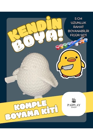 Paiplayshop Katil Civciv Boyama Figürü - Boyama Seti Ve Katil Civciv Boyama Figürü 5 Cm Çizgi Karakter Paiplayshop Katil Civciv Boyama Figürü - Boyama Seti Ve Katil Civciv Boyama Figürü 5 Cm Çizgi Karakter