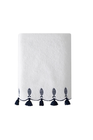 Mudo Home Marın Pısces Püsküllü Yüz Havlusu 50x80 8937388