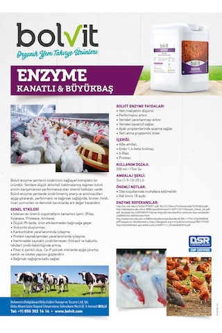 Bolvit Enzim - Kanatlı & Büyükbaş - 5 Litre
