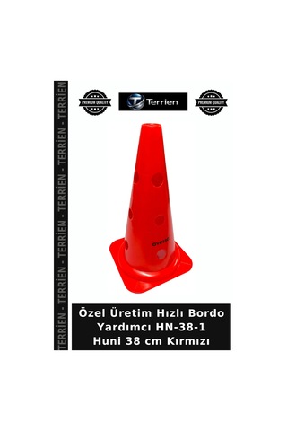 Özel Üretim Hızlı Bordo Yardımcı Hn-38-1 Huni 38 Cm Kırmızı