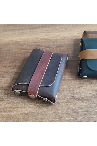 Sumerian Leather Craft Deri Cüzdan Kadın Kahverengi