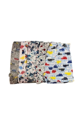 Tutku 0254 Erkek Çocuk Empirme Desenli Boxer 6 Adet