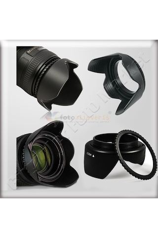 Raypro 67Mm Uv Filtre + Polarize Filtre + Parasoley Seti Canon