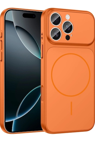 Apple Uyumlu iPhone 16 Pro Kılıf Zore M-safe Şarj Özellikli Kamera Korumalı Formen Kapak