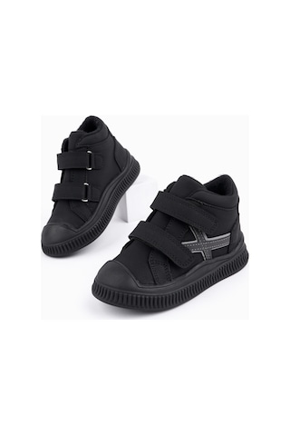 Muggo Nemo Çift Cırtlı Unısex Çocuk Bot Siyah