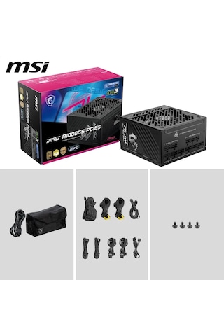 Msı Mpg A1000gs Pcıe5 Atx 3.1 1000w Bilgisayar Güç Kaynağı 398374304