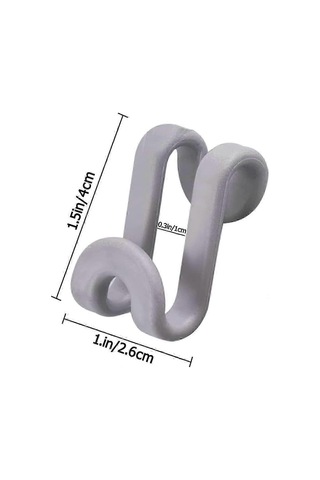 20 Adet Mini Elbise Askısı Bağlantı Kancası Diğer