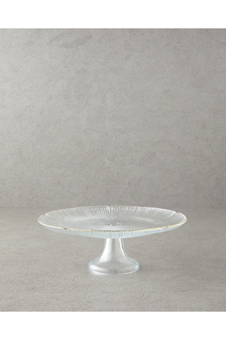 English Home Siana Cam Kek Standı 28 Cm Gold Gold