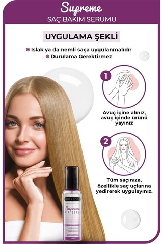 Supreme Keratin & Vegan Kolajen İçeren Saç Serumu 100 Ml