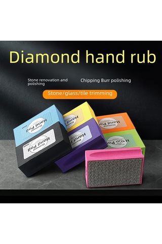 Yuntech01 El Elle Diamantlı Zımpara Bloku, Seramik Taş Cam Kenar Testere, Reçine 1500 , Makine Gerektirmeden El İle Kullanıma Uygun Zımparalama Aracı