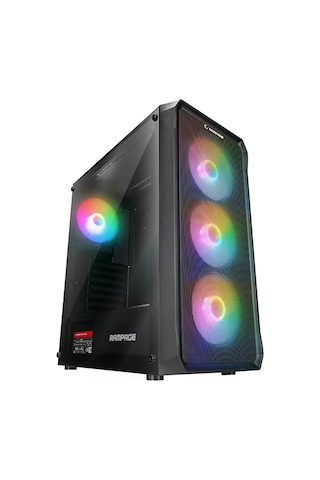 Rampage Compact 750W 80+ Bronze Rgb Fan Atx Mıd Tower Oyuncu Kasası