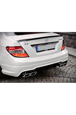 C180 C200 W204 DİFÜZÖR PLASTİK PARLAK SİYAH ARKA TAMPON EKİ