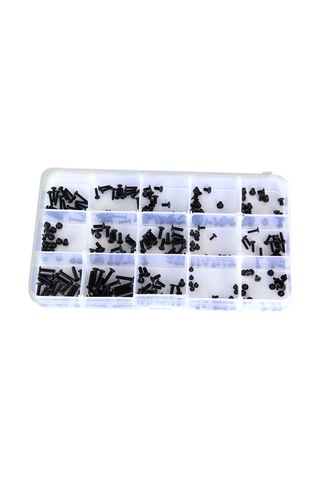 Fortunelane 300 Adet Çok Boyutlu M2, M2.5, M3 Vida Seti - Sert Kutu Depolama İle