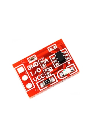 Alkatronik-Ttp223B Kırmızı Dokunmatik Sensör Modülü Touch Kapasitif 1 Kanal