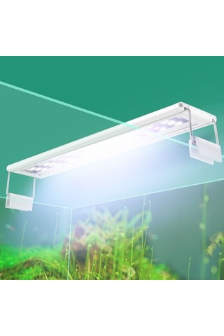 Silkroadselect Huoxun Shop A Xy-15k Beyazexmavi Stili Akvaryum Led Aydınlatma Cm Balık Tankı Lambası Uzatılabilir Braketler Beyaz Ve Mavi Led'ler Akvaryum Için Uygun Beyaz