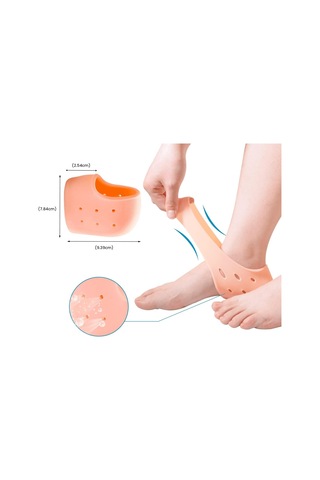 Topuk Dikeni Rahatlatıcı Silikon Çorap, Topuk Nemlendirici Patik, Topuk Çatlaklarını Nemlendiren Çorap, Topuk Kur Aloe Vera