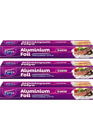 Alüminyum Folyo 15 Mt Üçlü Set