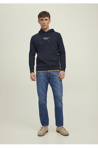 Jack & Jones Kapüşonlu Premium Baskılı Sweatshirt- Bluarchie 12216335 Navy Blazer Lacivert