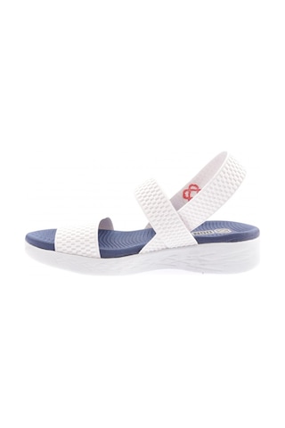 Dgn 102-23y Kadin Lastikli Sandalet 102-2265-R9963 Beyaz - Lacivert