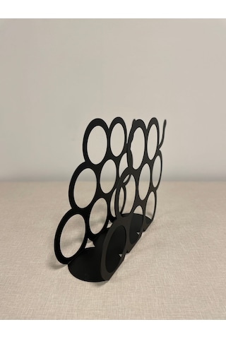 Api Design Dekoratif Metal Şarap Rafı 8'li