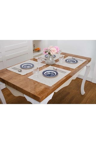 İris Jakar Polyester Kumaş Bej Amerikan Servis 33x46 Cm Bej 4 Ad. 1390 Bej