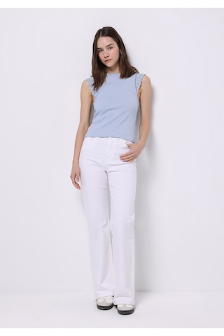 Colin's Colins Slim Fit Kadın Mavi Kısa Kol Tişört Cl1074541 Q1.v1 Ble Mavi