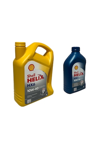 Shell Helix HX6 10W-40 Motor Yağı 4 L + HX7 10W-40 Motor Yağı 1 L