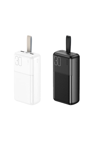 30000mah Yüksek Kapasiteli 4 Çıkışlı Taşınabilir Powerbank Şarj Aleti Beyaz