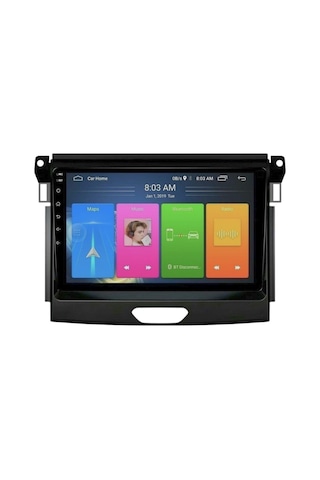 Ford Ranger Android Multimedya Sistemi 4-64 Cadence R18 2016-2020 Ön Kayıt Kamera  9"