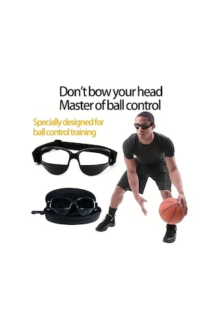 Elmpaly Beyaz Basketbol Futbol Topu Sürme Antrenman Gözlüğü Eğitim Yardımcı Aracı